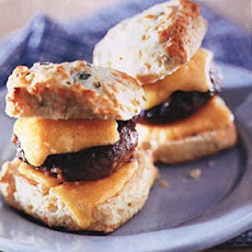 Sage Buttermilk Biscuits with Sausage and Cheddar
