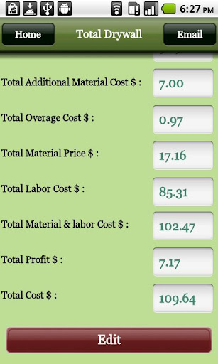 【免費商業App】Drywall Pro Estimator-APP點子