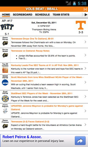 TENN Football Basketball