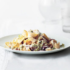 Creamy Pappardelle with Leeks and Bacon