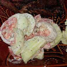Quick and Easy Tomato, Onion, and Cucumber Salad