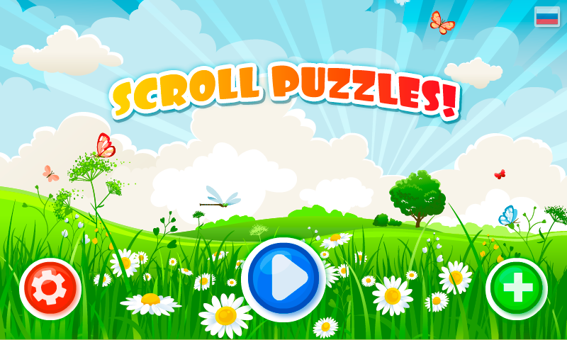 Android application SCROLL PUZZLE preschool game screenshort