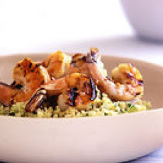 Couscous Salad with Grilled Shrimp Scampi