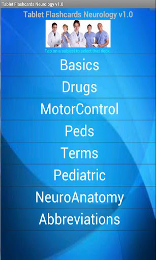 Tablet Flashcards Neurology