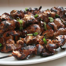 Skewered Korean Chicken and Green Onions