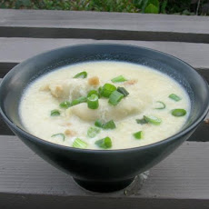 Pot Sticker Chicken Egg Drop Soup