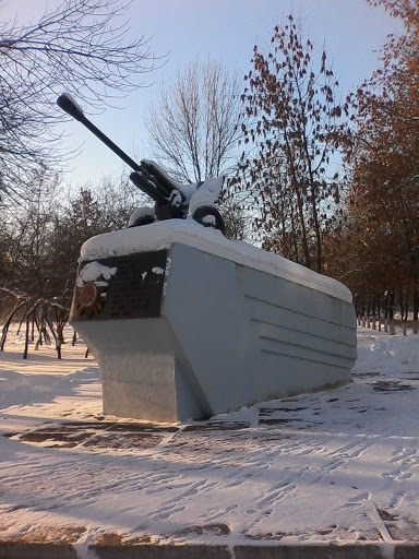 Пушка ВОВ на Улице Гагарина