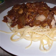 Mahi Mahi with Onions and Mushrooms