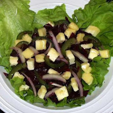 Red Cabbage Salad With Smoked Cheese