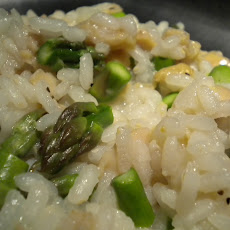 Creamy Clam and Asparagus Risotto