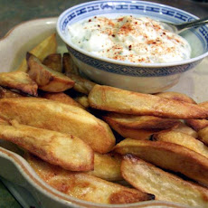 Baked Potatoes With Chive Sauce