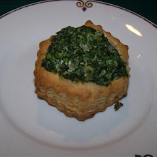Spinach Stuffed Puff Pastry Cups