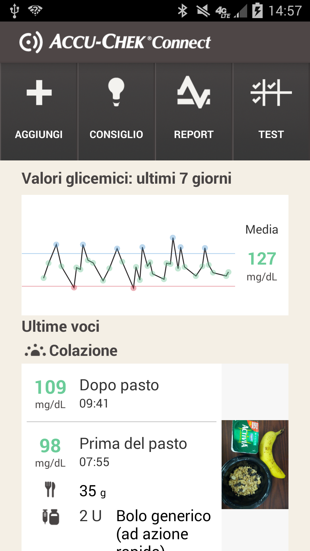 Android application ACCU-CHEK® Connect App - EU screenshort