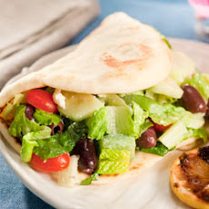 Greek Salad Sandwich with Creamy Lemon Dressing