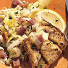 Pan-Seared Cod with Leeks