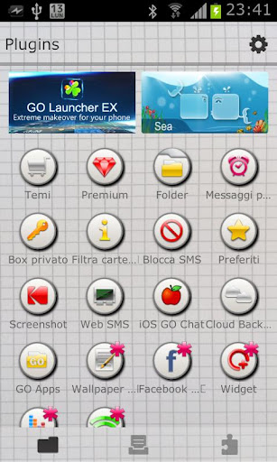 Squared GO SMS THEME Gnokkia