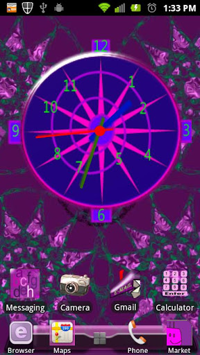 Crazy Clock Purple Time Piece