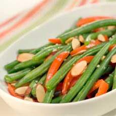 Savory Braised Green Beans & Red Pepper