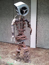 Iron Scrap Man Statue
