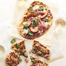 Grilled-Peach Pizzas with Prosciutto