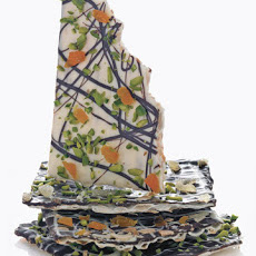 Chocolate, Nut, and Dried Fruit Covered Matzo