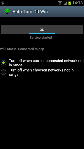 Auto Turn Off Wifi