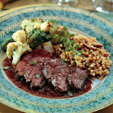 Muscovy Duck Breasts with Pomegranate-Wine Sauce