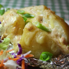 Creamy Tuna Stuffed Spuds (Potatoes)