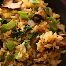 Gai Lan and Shiitake Stir-Fried Brown Rice Recipe