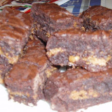 Chocolate - Caramel Brownie Slice