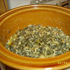 Crock Pot Cheesy Spinach