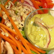 Really Green Salad With Avocado Lemon Dressing