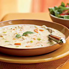 Turkey and Potato Soup with Canadian Bacon