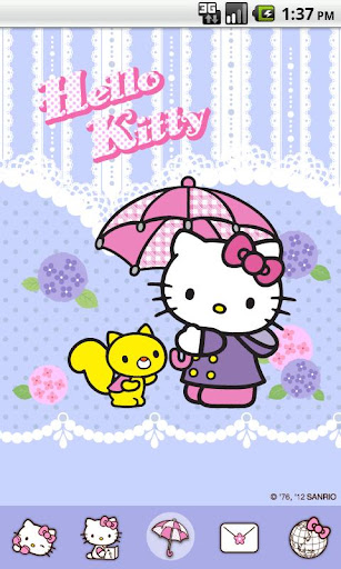 Hello Kitty Raining Day Theme