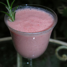 Iced Heirloom Tomato Lassi with Fennel, Orange Zest, and Lavender Honey