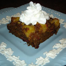Upside-Down Gingerbread With Cranberries and Pineapple
