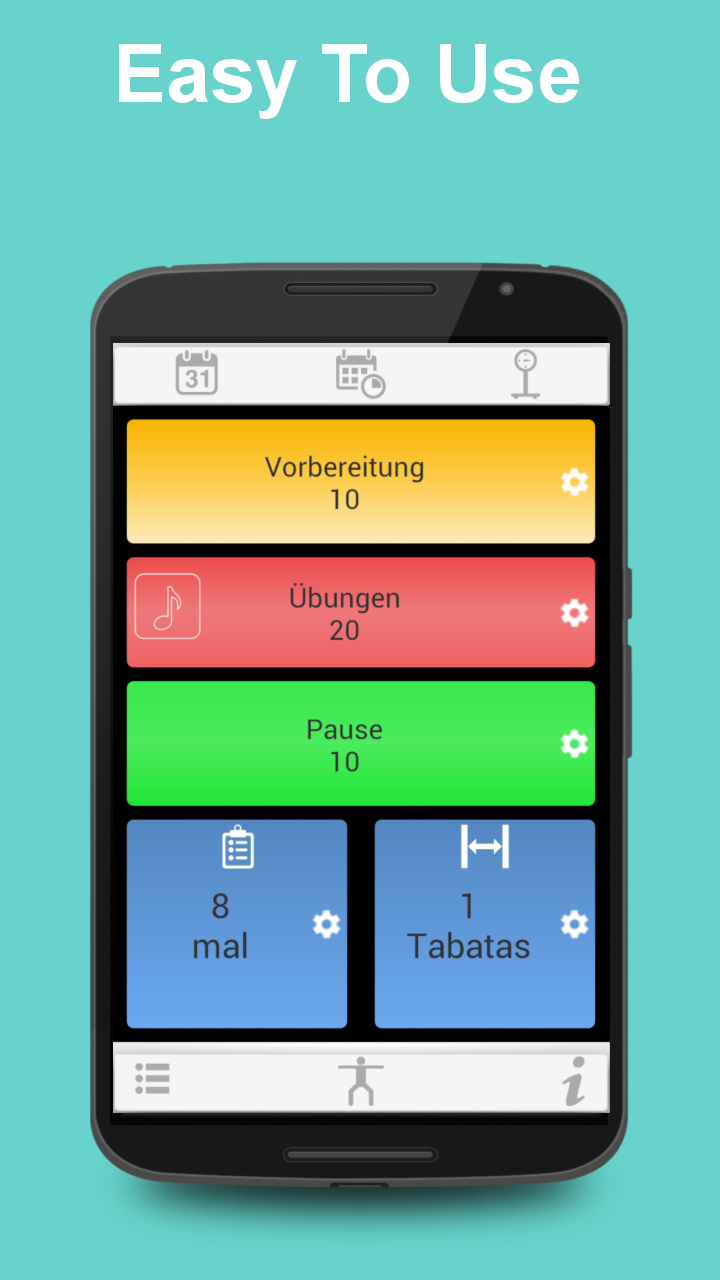 Android application Tabata Timer for HIIT screenshort