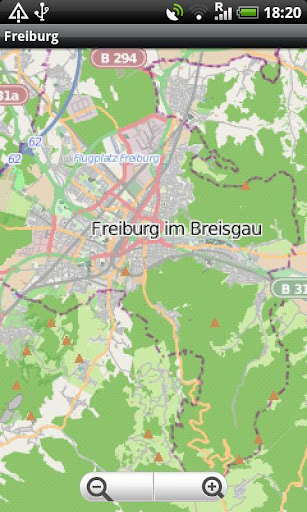 Freiburg Street Map