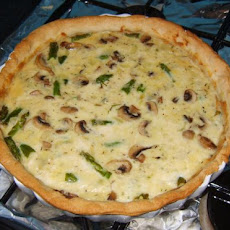 Farmhouse Hearty Mushroom, Asparagus and Bacon Quiche
