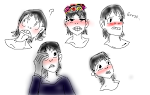 Blushing Midousuji Doodles