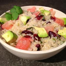 Quinoa Salad with Grapefruit, Avocado, and Arugula