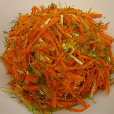 Carrot-Fennel Salad with Ginger-Horseradish Dressing