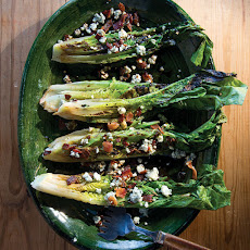 Grilled Romaine Salad with Blue Cheese and Bacon