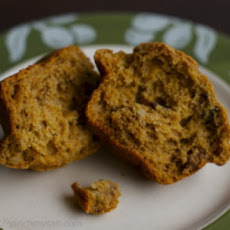 Whole Wheat Pumpkin Muffins with Cranberries and Walnuts