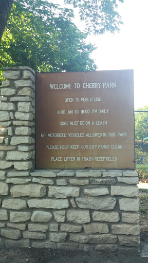 Cherry Park Welcome Sign