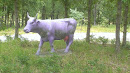 Purple Cow Statue