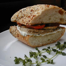 Eggplant (Aubergine) and Tomato Sandwiches