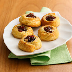 Blue Cheese and Red Onion Jam Crescent Thumbprints