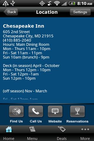 【免費商業App】Chesapeake Inn Restaurant-APP點子