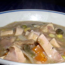 Creamy Crock Pot Turkey Soup